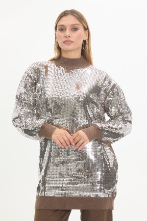 pul payetli triko kazak