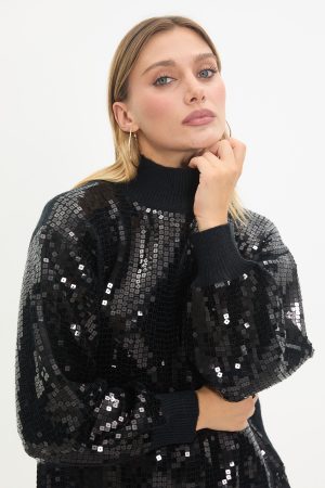 pul payetli triko kazak