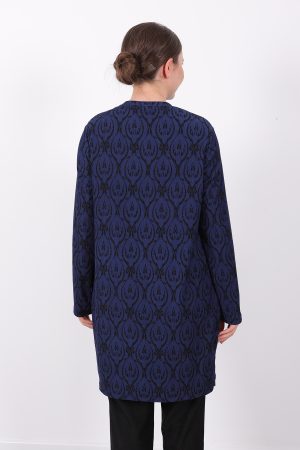 rahat kalıp günlük desenli karin bürümcük tunik