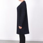 rahat kalıp günlük desenli karin bürümcük tunik