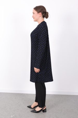 rahat kalıp günlük desenli karin bürümcük tunik