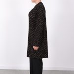 rahat kalıp günlük desenli karin bürümcük tunik