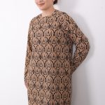 rahat kalıp günlük desenli karin bürümcük tunik