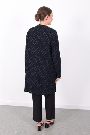 rahat kalıp günlük desenli karin bürümcük tunik