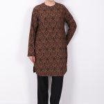 rahat kalıp günlük desenli karin bürümcük tunik