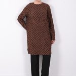 rahat kalıp günlük desenli karin bürümcük tunik