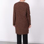 rahat kalıp günlük desenli karin bürümcük tunik