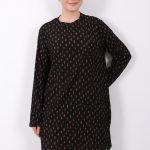 rahat kalıp günlük desenli karin bürümcük tunik