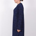 rahat kalıp günlük desenli karin bürümcük tunik