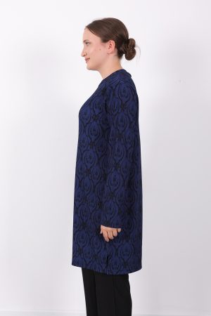 rahat kalıp günlük desenli karin bürümcük tunik