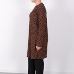 rahat kalıp günlük desenli karin bürümcük tunik