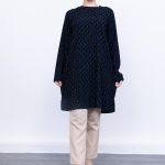 rahat kalıp günlük desenli karin bürümcük tunik