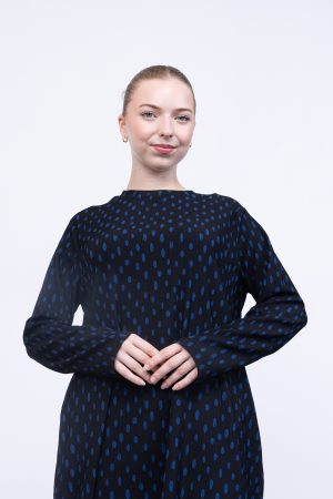 rahat kalıp günlük desenli karin bürümcük tunik