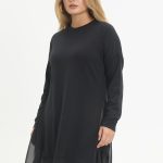 yanı Şifonlu kristal tunik