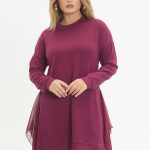 yanı Şifonlu kristal tunik