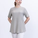 yazlık günlük rahat kalıp kısa kollu bürümcük bluz tişört