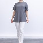 yazlık günlük rahat kalıp kısa kollu bürümcük bluz tişört