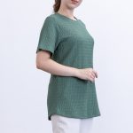 yazlık günlük rahat kalıp kısa kollu bürümcük bluz tişört