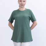 yazlık günlük rahat kalıp kısa kollu bürümcük bluz tişört