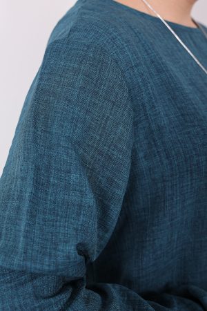 yazlık kadın tunik günlük İnce sofia keten kolyeli tunik