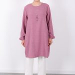 yazlık kadın tunik günlük İnce sofia keten kolyeli tunik