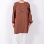 yazlık kadın tunik günlük İnce sofia keten kolyeli tunik