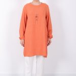 yazlık kadın tunik günlük İnce sofia keten kolyeli tunik