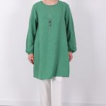 yazlık kadın tunik günlük İnce sofia keten kolyeli tunik