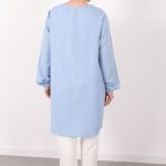 yazlık kadın tunik günlük İnce sofia keten kolyeli tunik