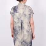 yazlık Şık cepli kolsuz düğmeli parlak kumaş gömlek elbise tunik yelek