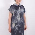 yazlık Şık cepli kolsuz düğmeli parlak kumaş gömlek elbise tunik yelek